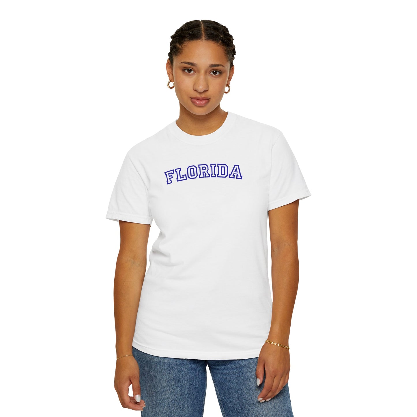 Florida Varsity Graphic Tee | Retro Florida Shirt | Trendy Beach Aesthetic Tee | College Style State Shirt