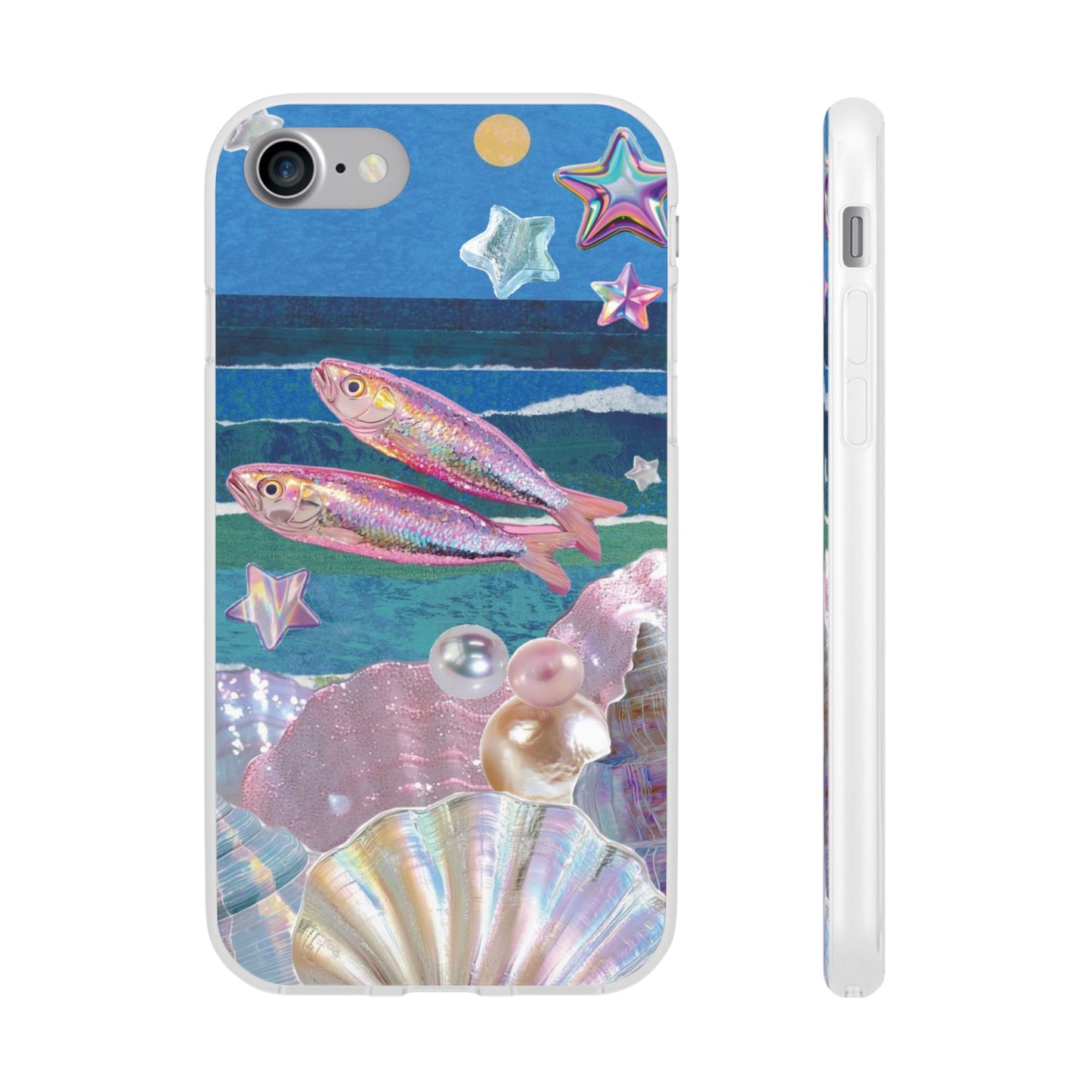 Iridescent Seashell Phone Case | Mermaidcore Ocean Aesthetic Case