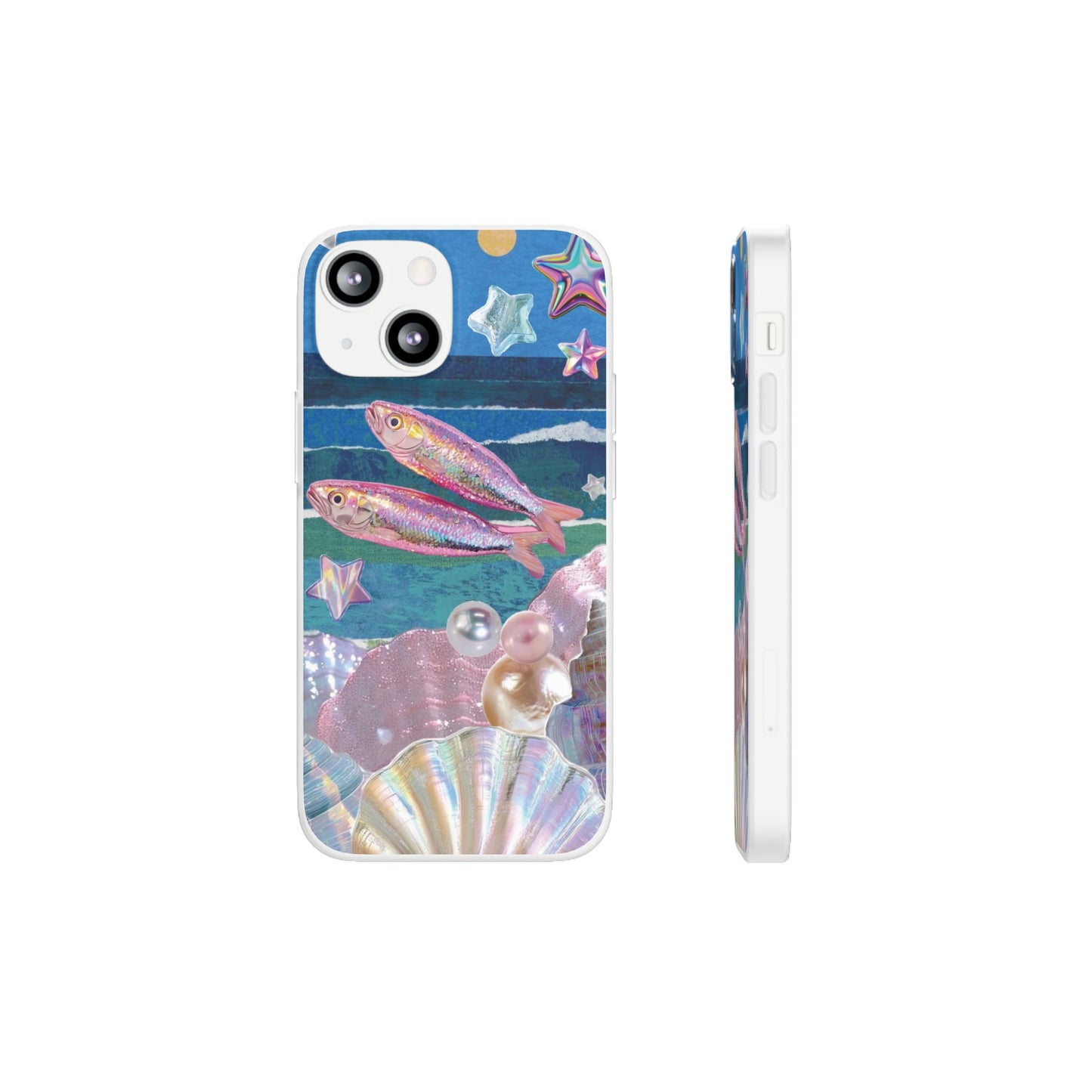 Iridescent Seashell Phone Case | Mermaidcore Ocean Aesthetic Case