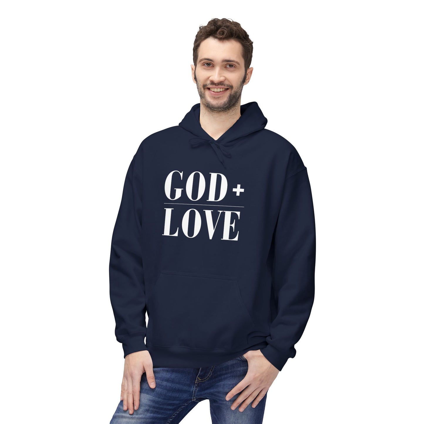 God + Love Statement Fleece Hoodie