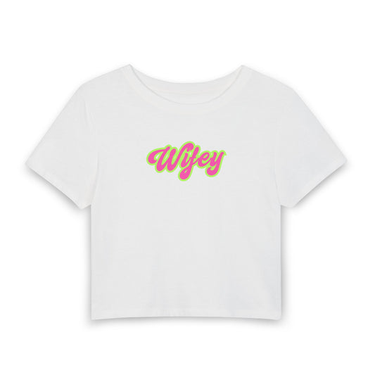 Wifey Baby Tee | Cute Wife Graphic Crop Tee