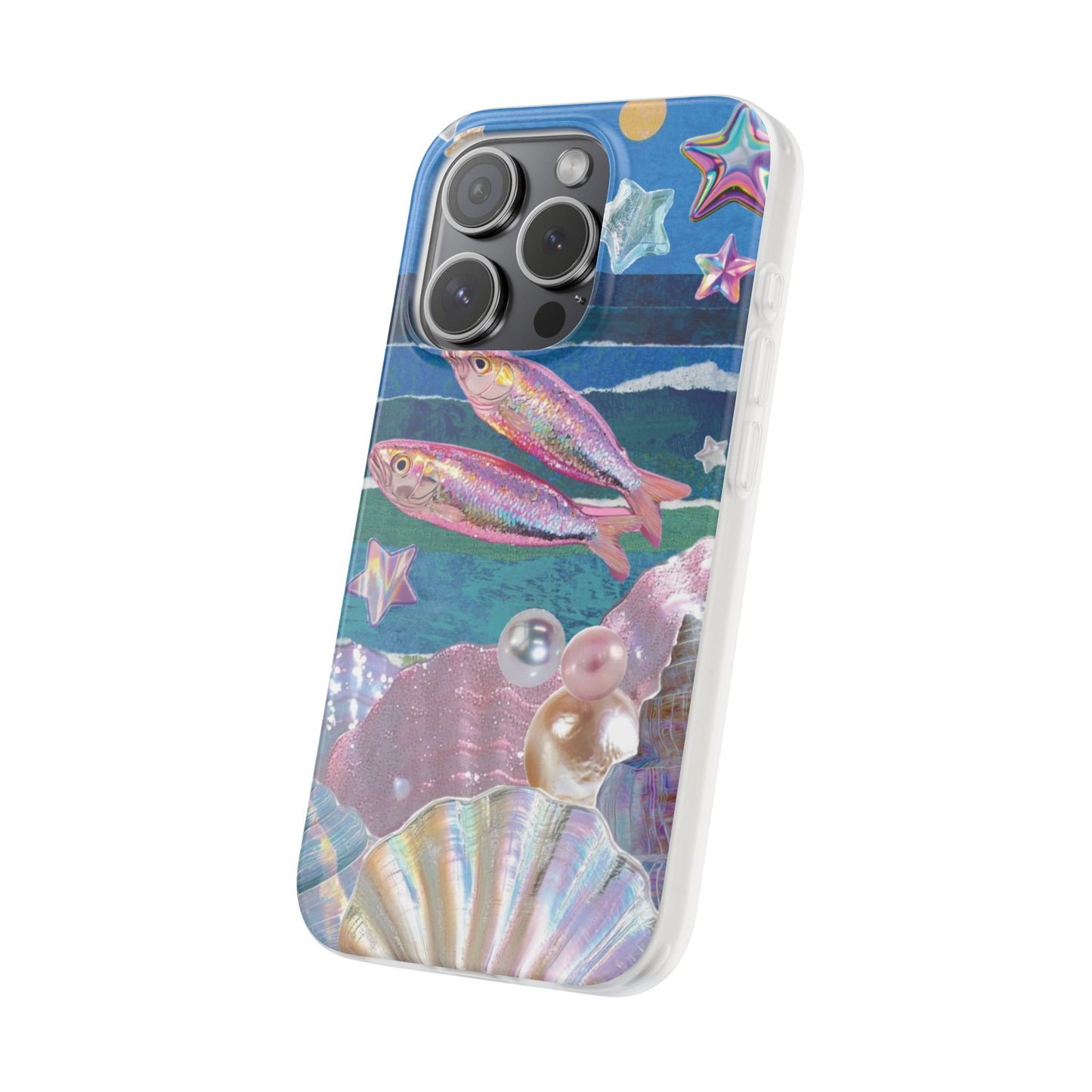 Iridescent Seashell Phone Case | Mermaidcore Ocean Aesthetic Case