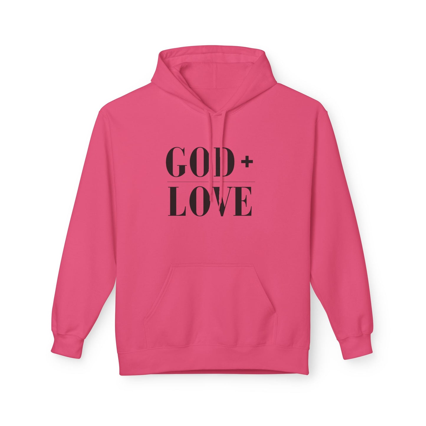 God + Love Statement Fleece Hoodie
