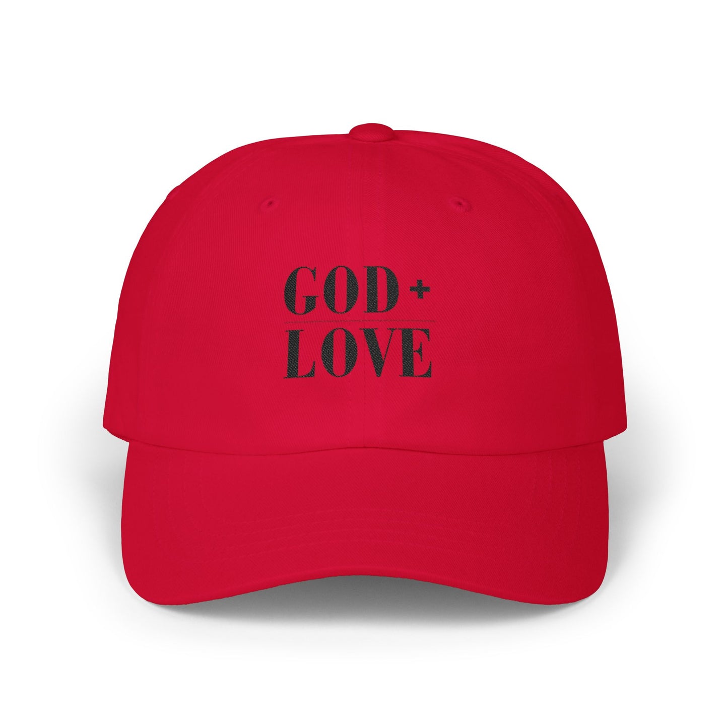 God + Love Statement Hat | Faith-Based Adjustable Dad Cap