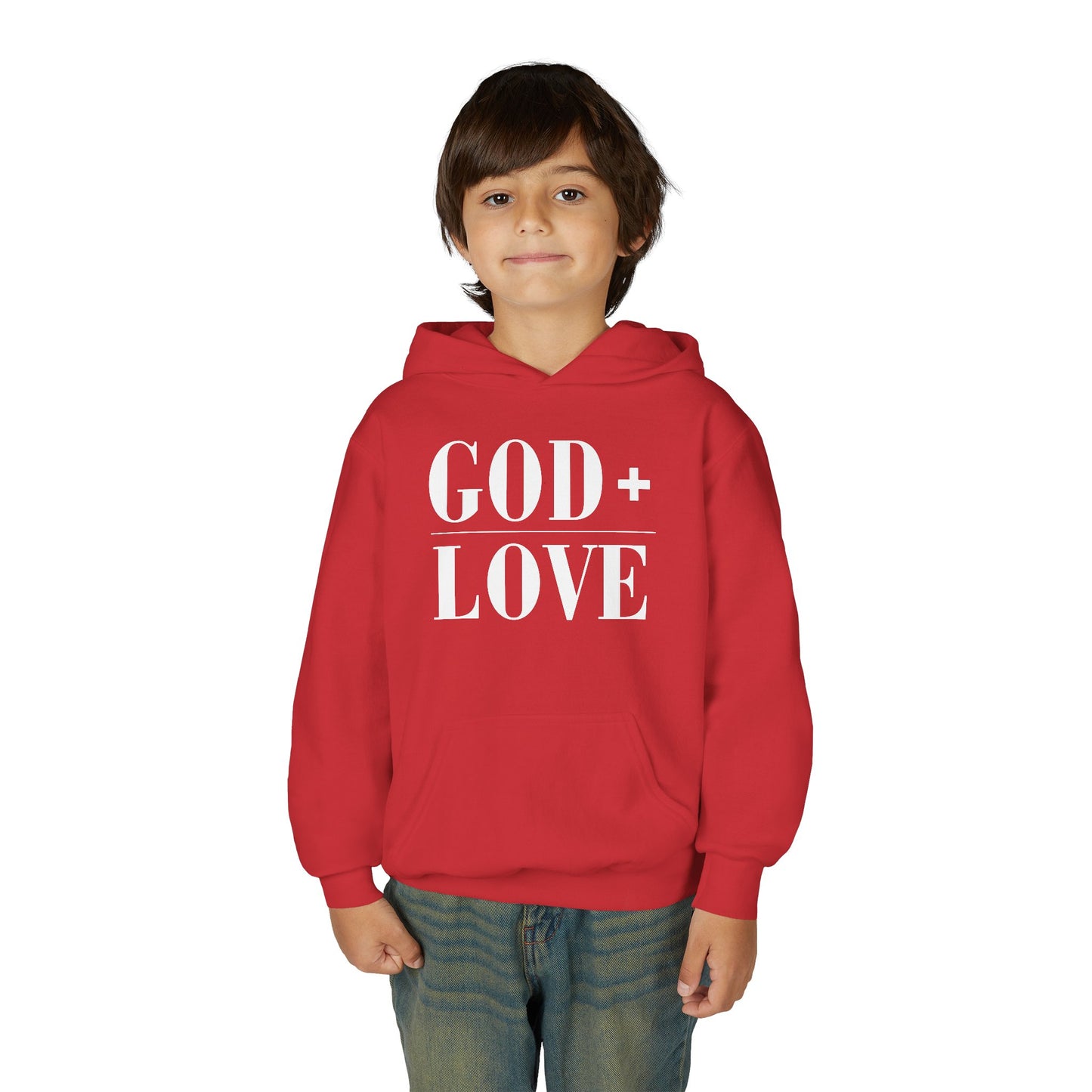 God + Love Statement Hoodie – Youth