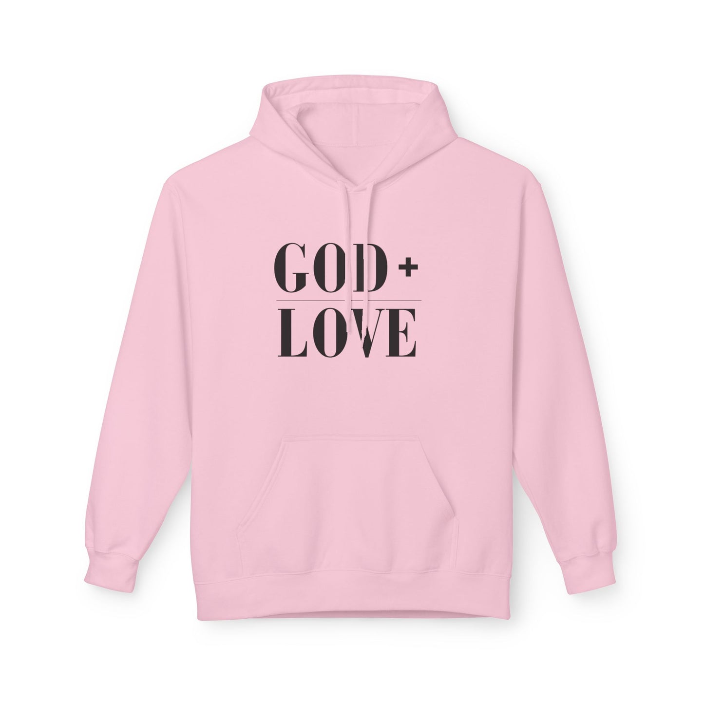 God + Love Statement Fleece Hoodie