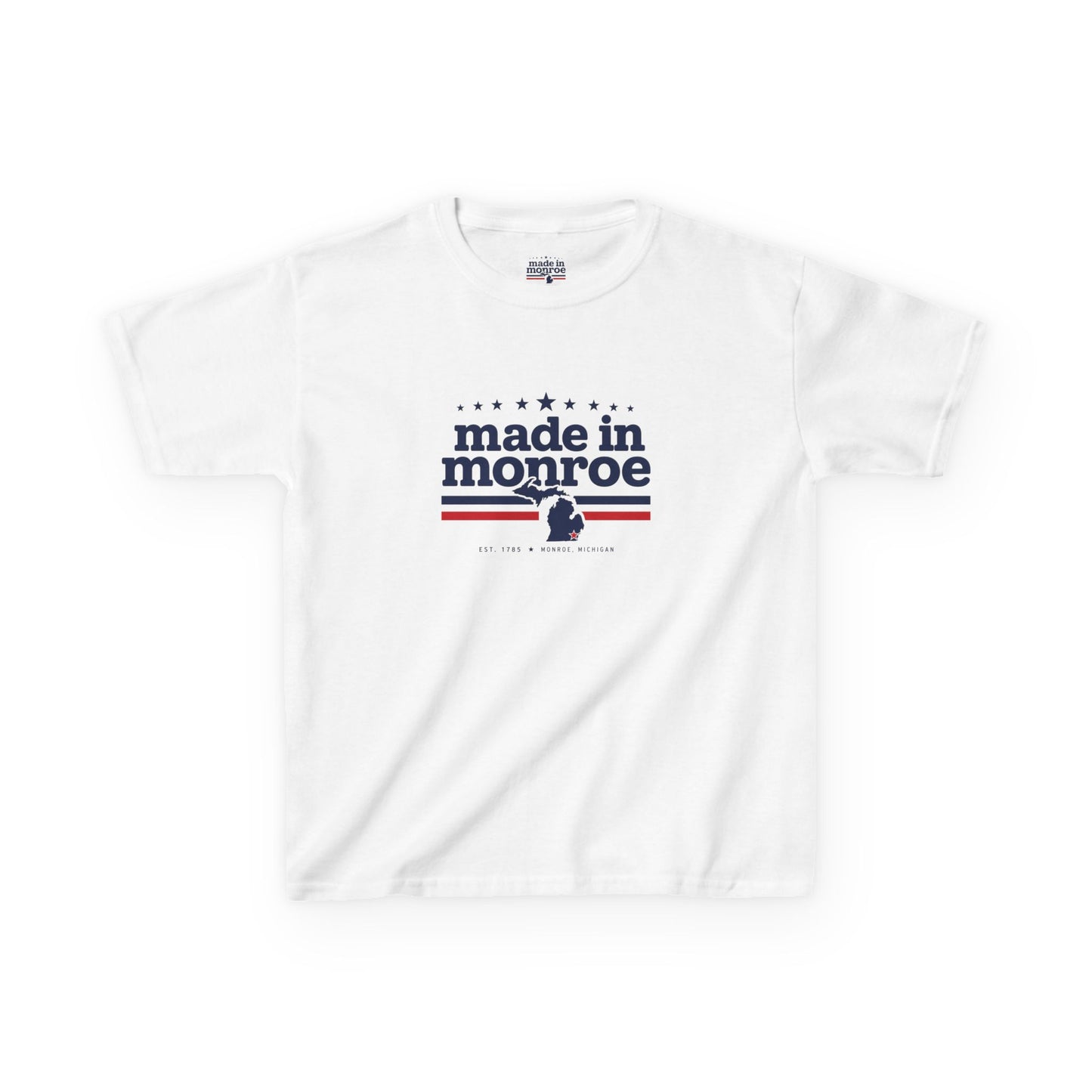 Made in Monroe Vintage Hometown Graphic T-Shirt- YOUTH