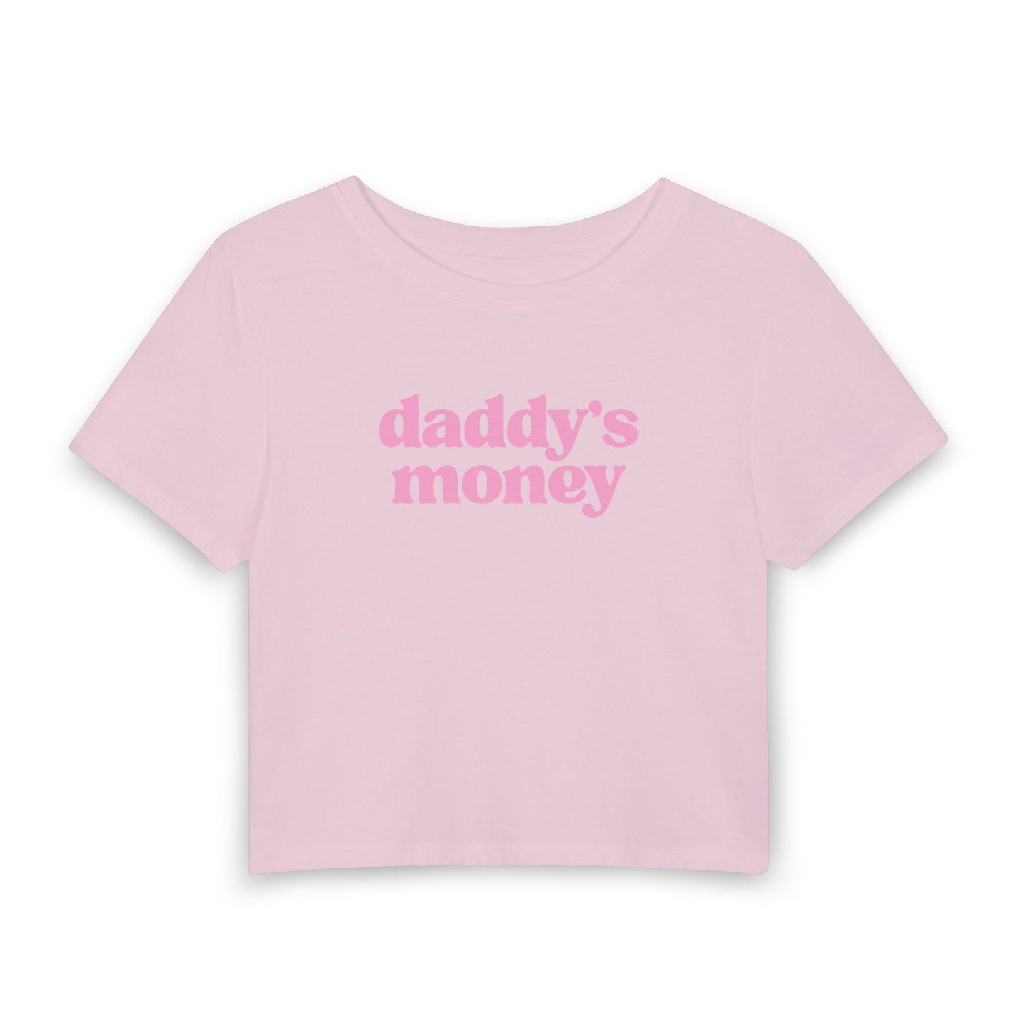 Daddy’s Money Baby Tee | Cute Coquette Graphic Crop Top