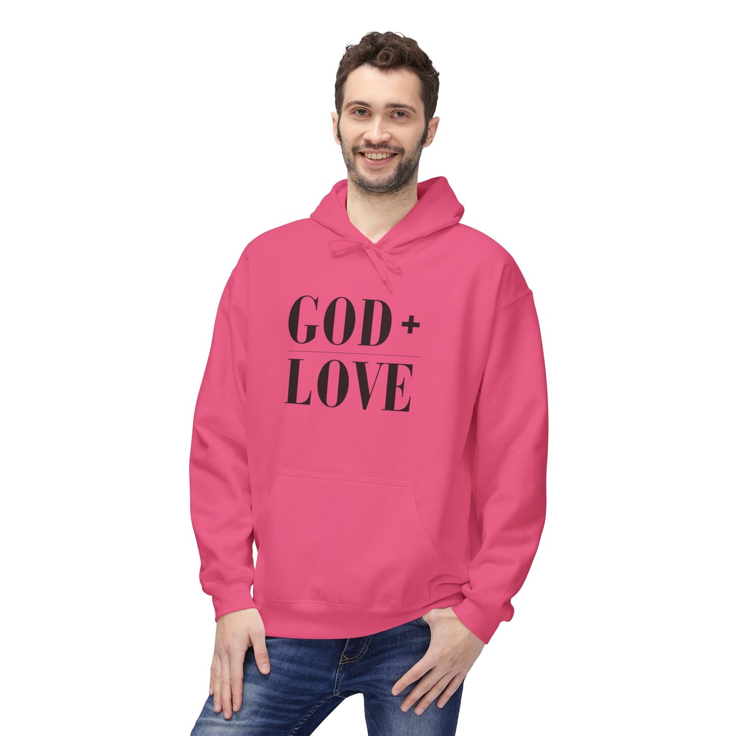 God + Love Statement Fleece Hoodie