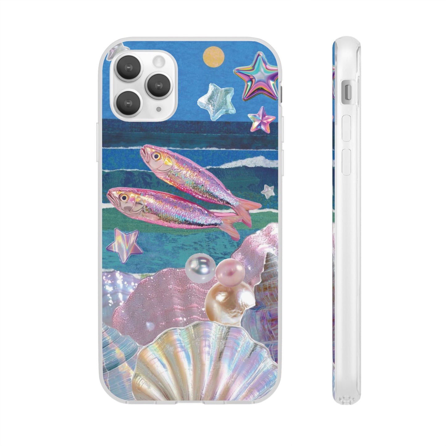 Iridescent Seashell Phone Case | Mermaidcore Ocean Aesthetic Case