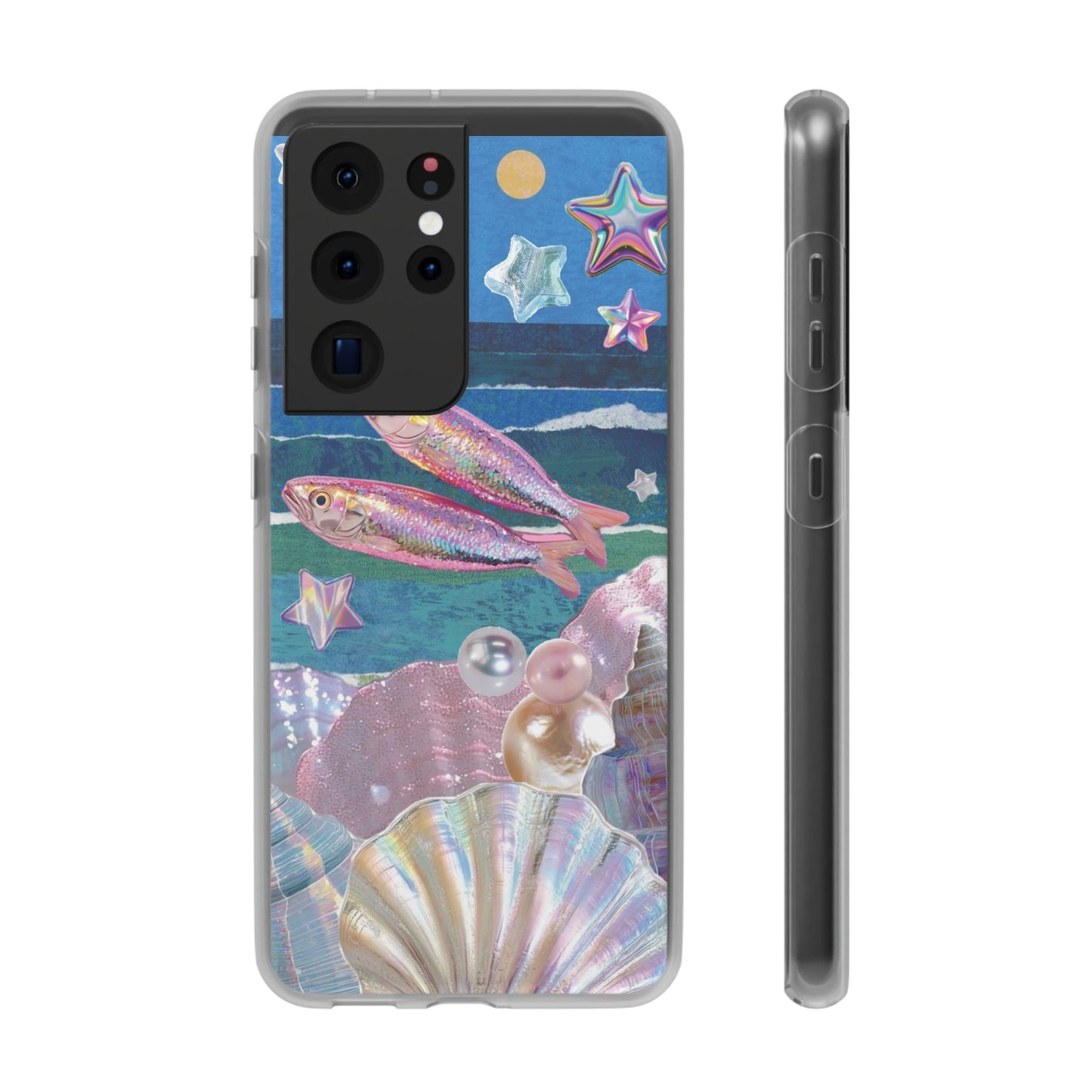 Iridescent Seashell Phone Case | Mermaidcore Ocean Aesthetic Case