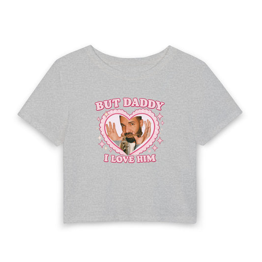 But Daddy, I Love Him Baby Tee | Funny Coquette Graphic Shirt