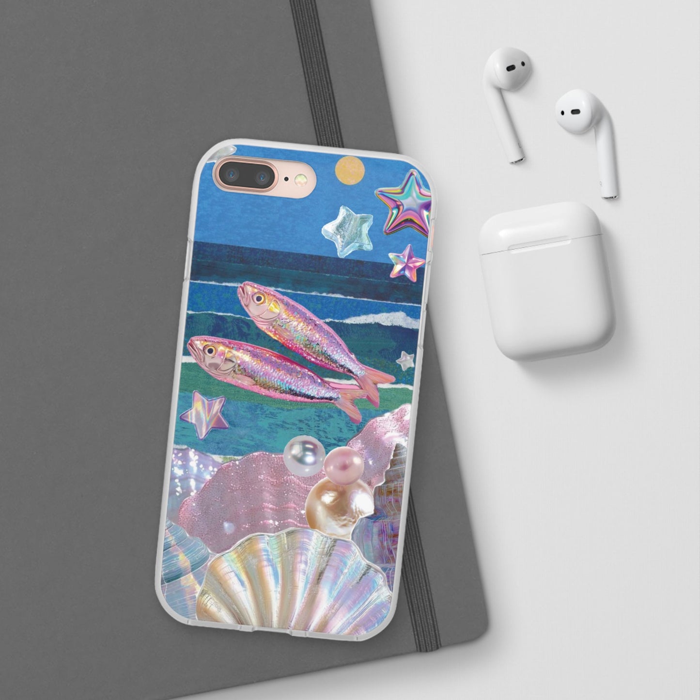 Iridescent Seashell Phone Case | Mermaidcore Ocean Aesthetic Case