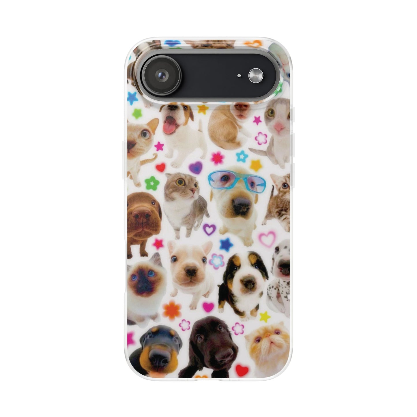 Cute Puppy Kitten Phone Case | Kawaii Pet Lover Aesthetic Case