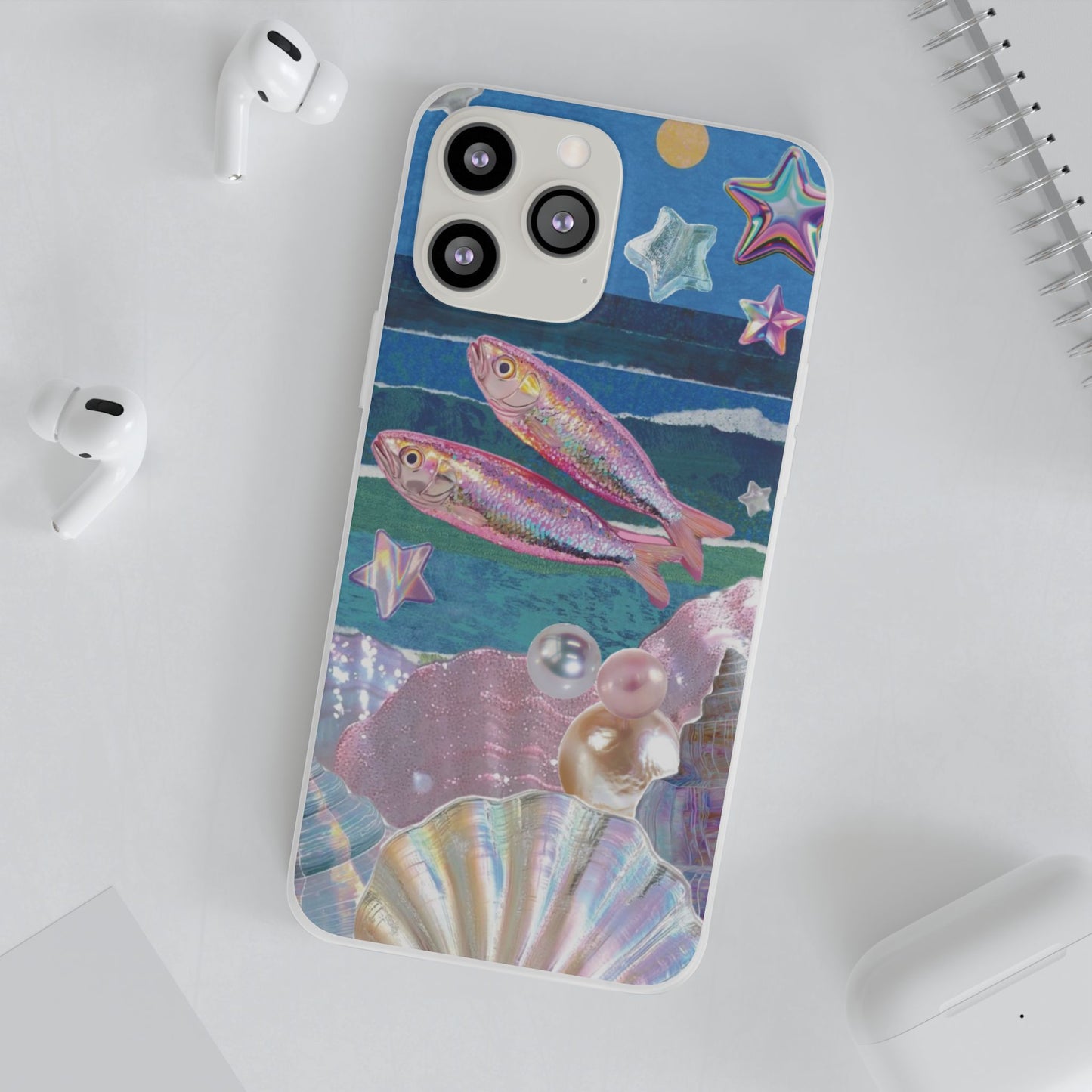 Iridescent Seashell Phone Case | Mermaidcore Ocean Aesthetic Case