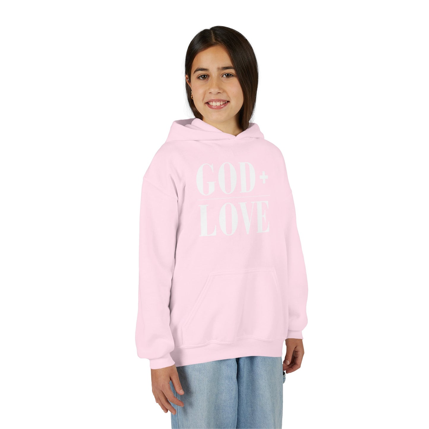 God + Love Statement Hoodie – Youth