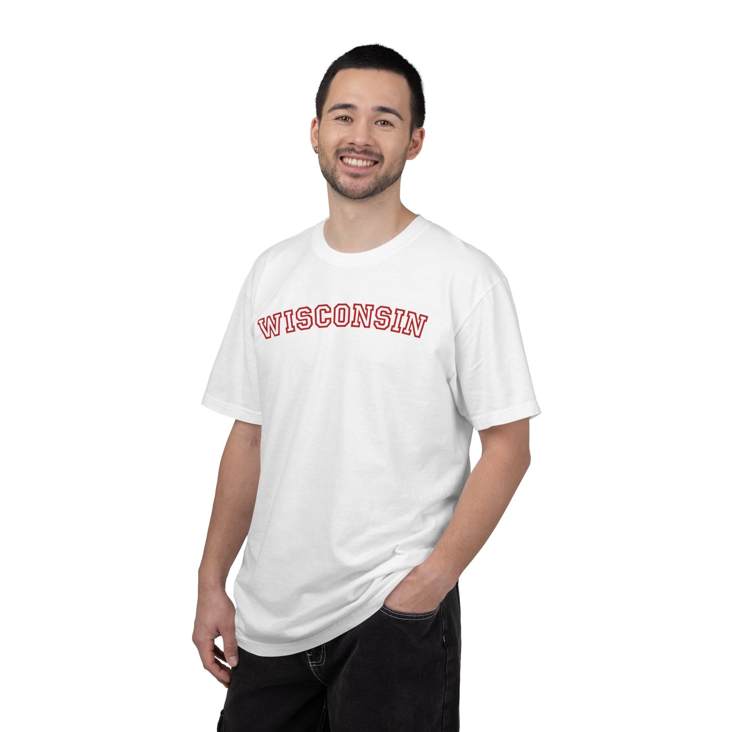 Wisconsin Varsity Graphic Tee | Retro Wisconsin Shirt | Midwest Aesthetic Tee | Trendy College Style Shirt