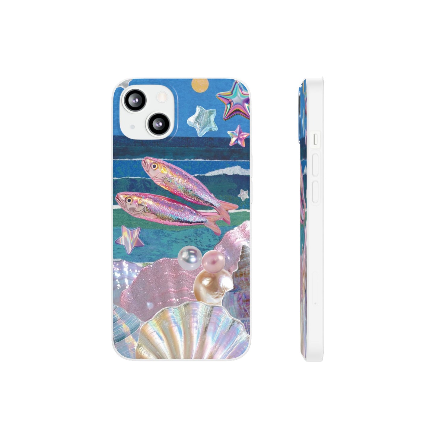 Iridescent Seashell Phone Case | Mermaidcore Ocean Aesthetic Case