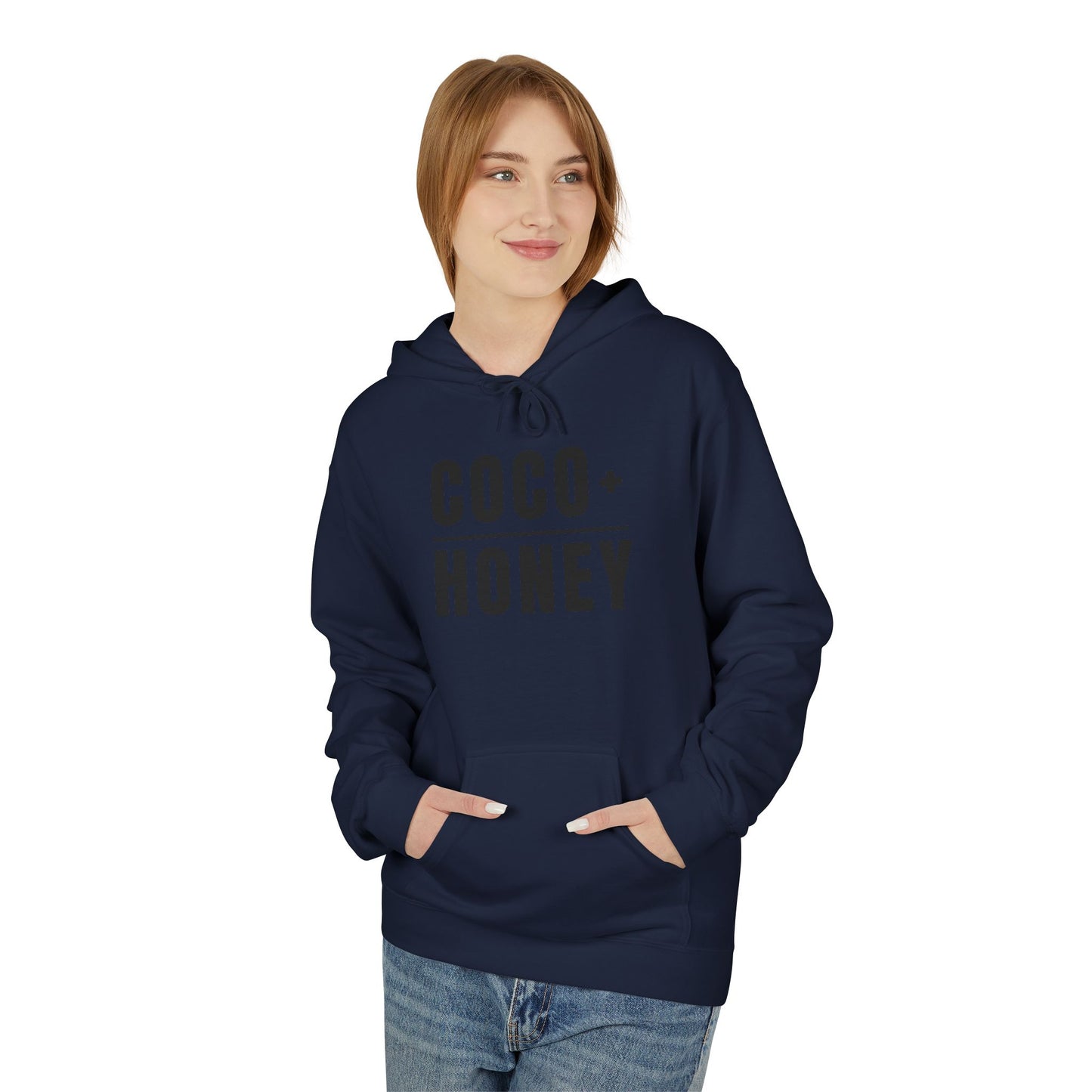COCO + HONEY Signature Hoodie | Everyday It Girl Graphic Hoodie-Black