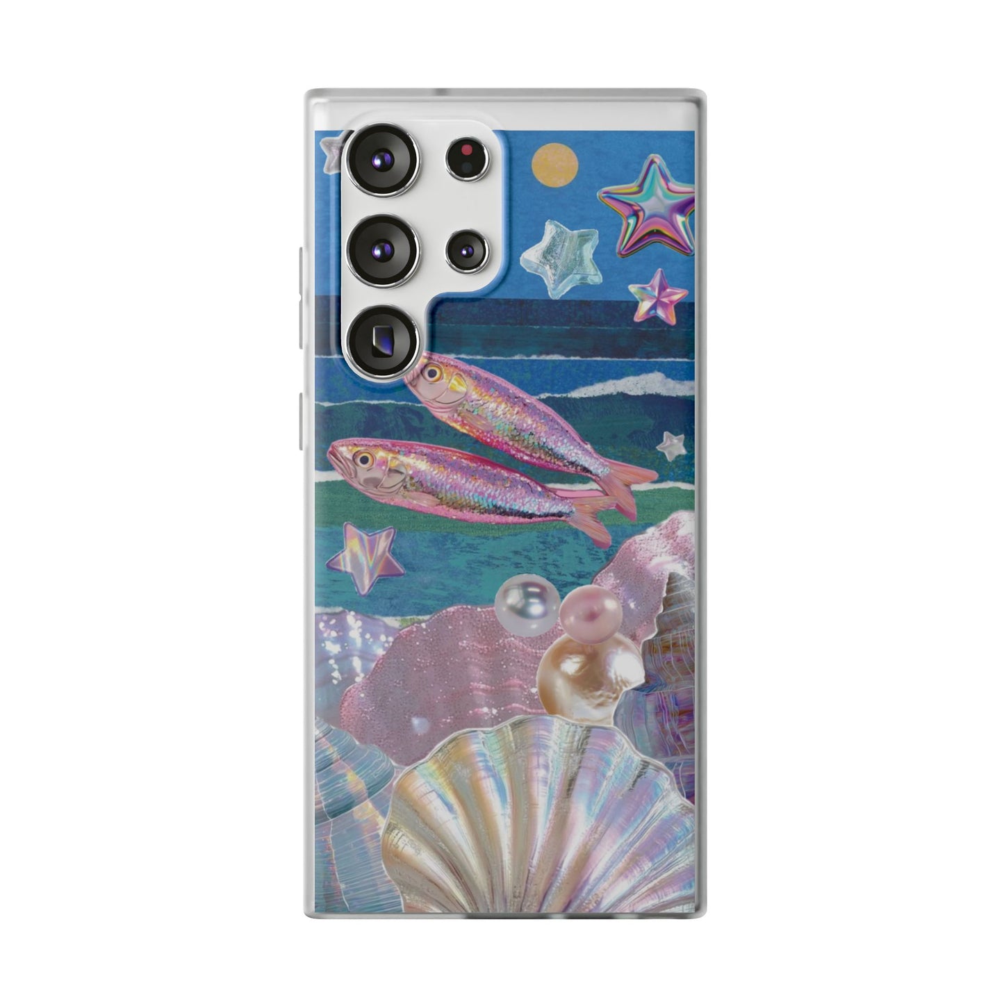 Iridescent Seashell Phone Case | Mermaidcore Ocean Aesthetic Case