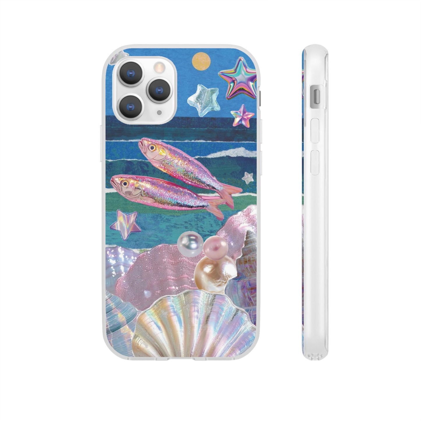 Iridescent Seashell Phone Case | Mermaidcore Ocean Aesthetic Case