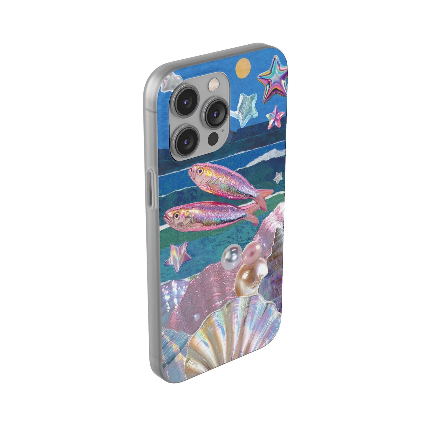 Iridescent Seashell Phone Case | Mermaidcore Ocean Aesthetic Case