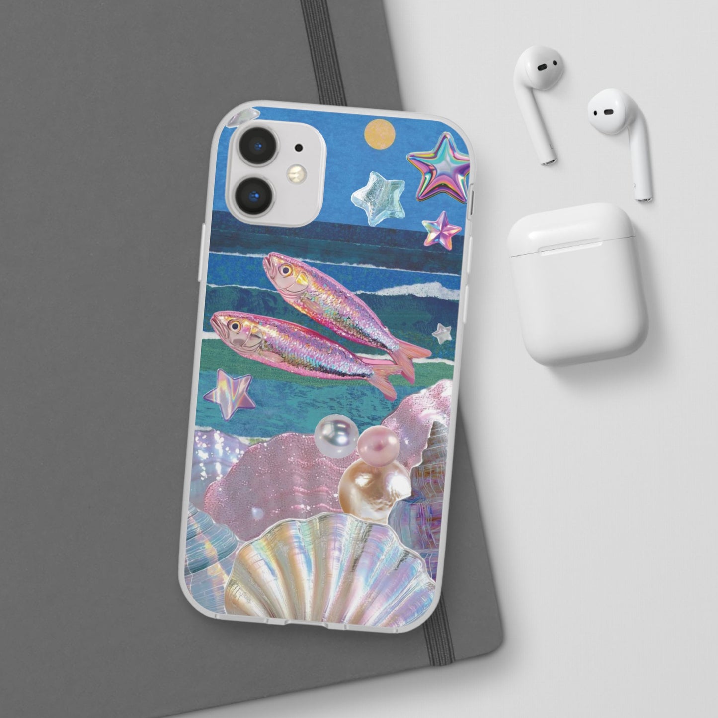 Iridescent Seashell Phone Case | Mermaidcore Ocean Aesthetic Case