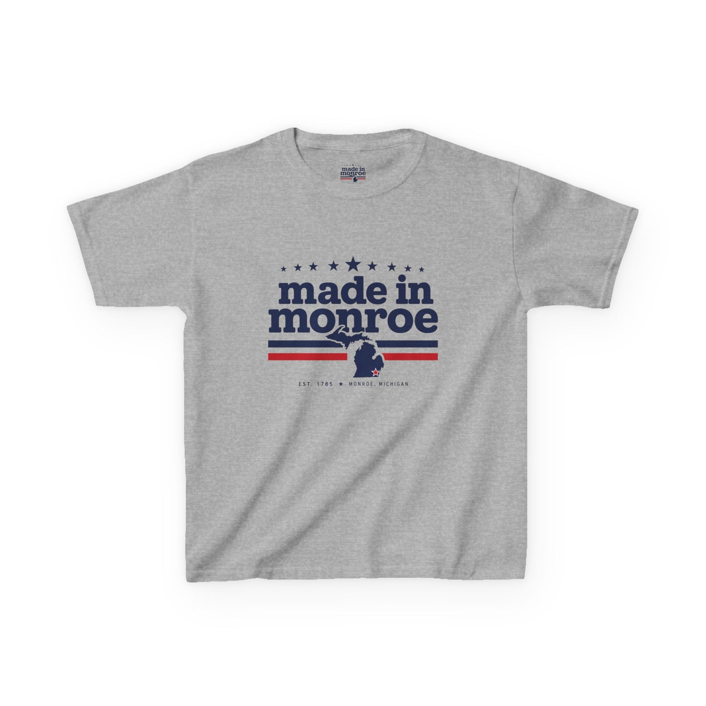Made in Monroe Vintage Hometown Graphic T-Shirt- YOUTH