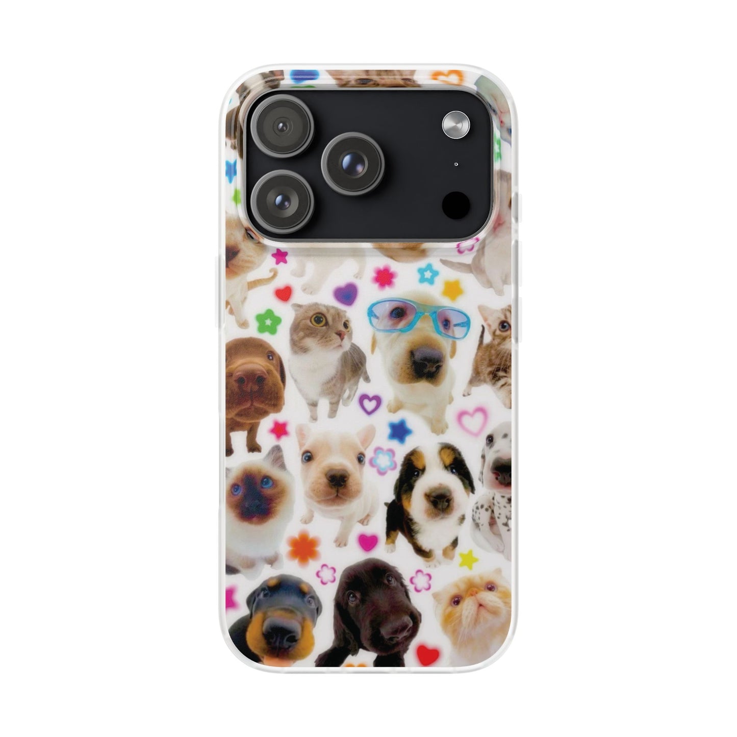 Cute Puppy Kitten Phone Case | Kawaii Pet Lover Aesthetic Case