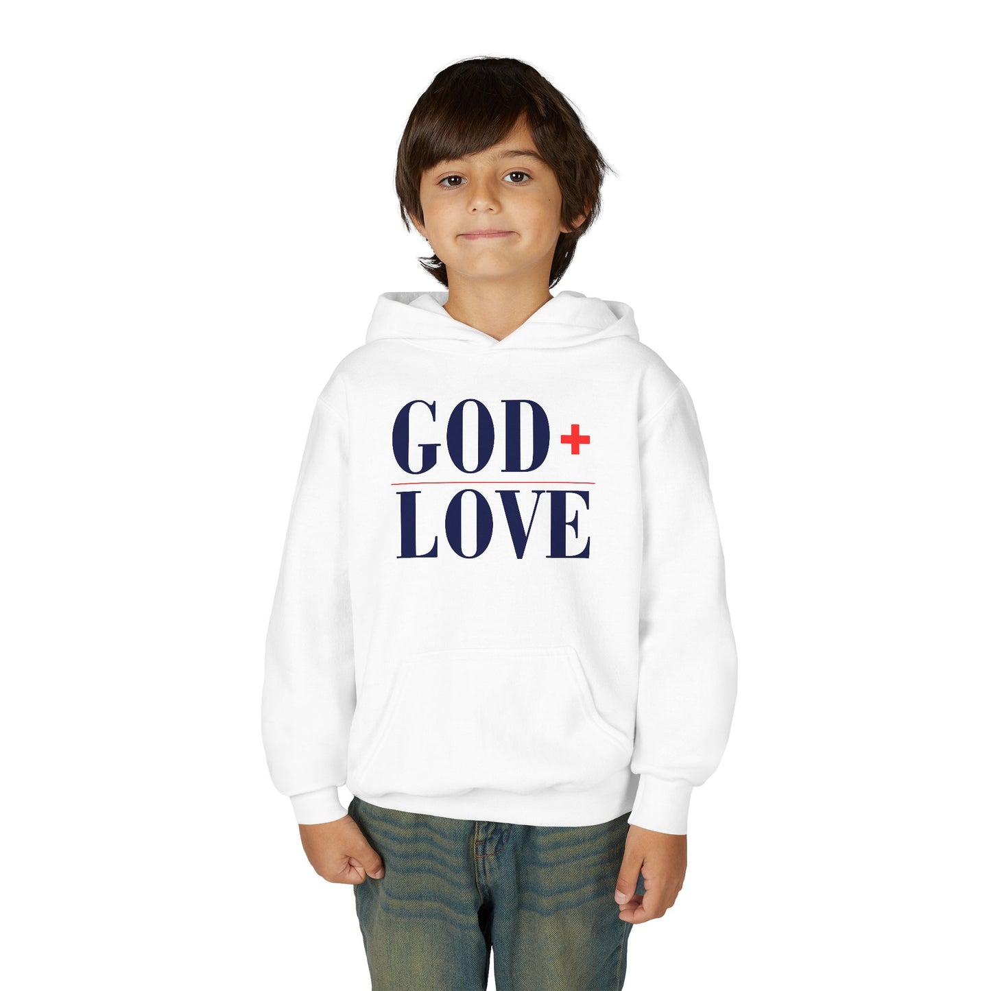 USA God Bless Love Statement Hoodie – YOUTH