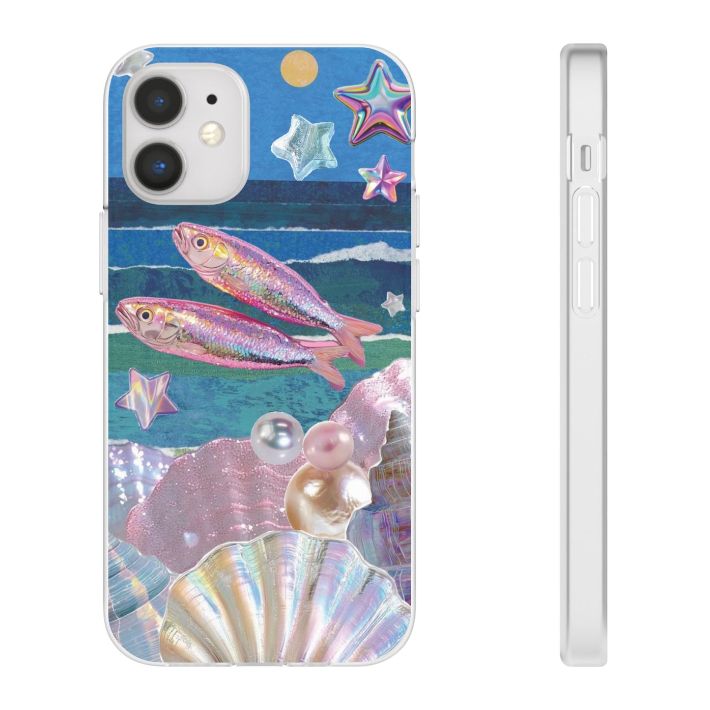 Iridescent Seashell Phone Case | Mermaidcore Ocean Aesthetic Case