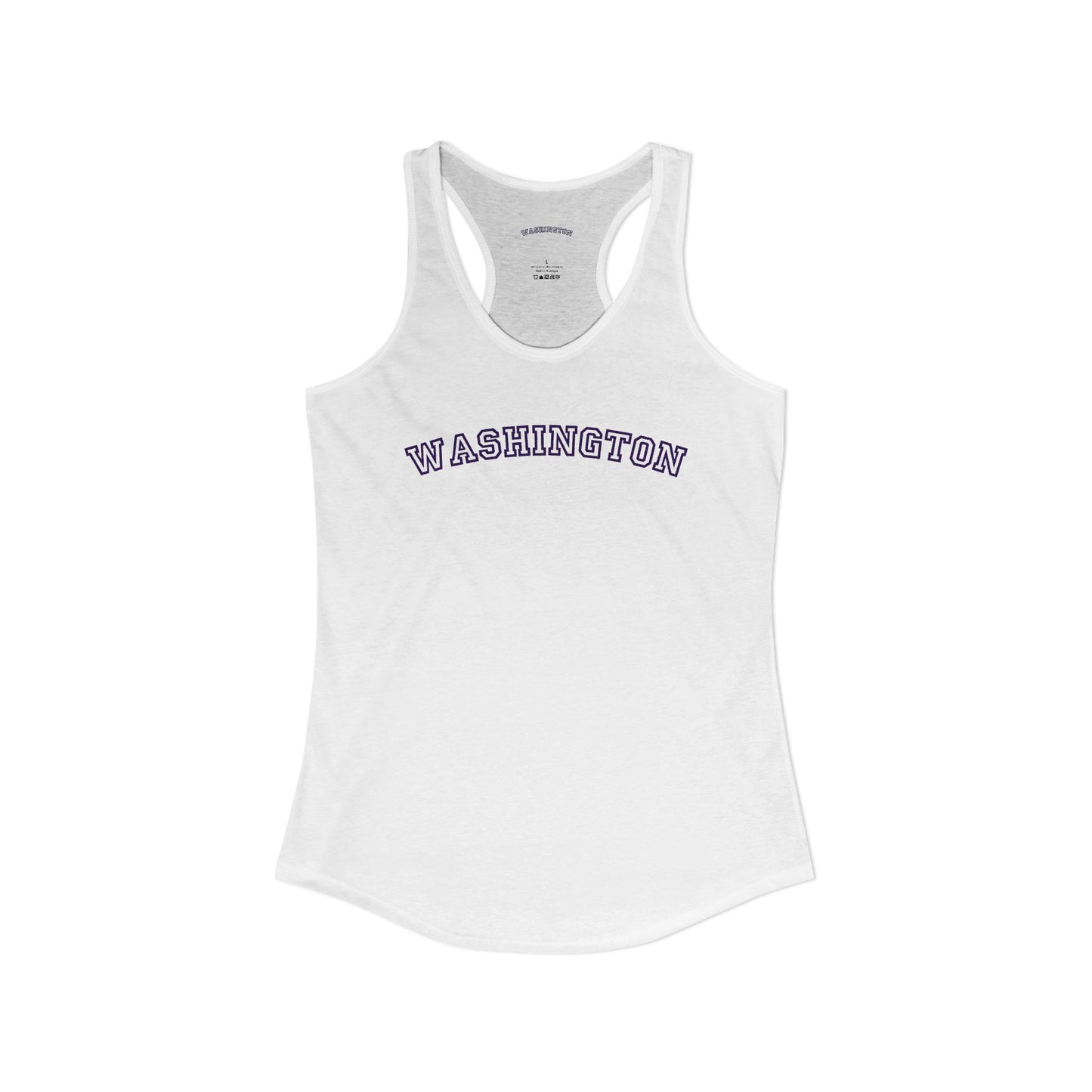 Washington Varsity Graphic Tank | Retro Washington Shirt | Trendy Pacific Northwest Tee | College Style State Shirt