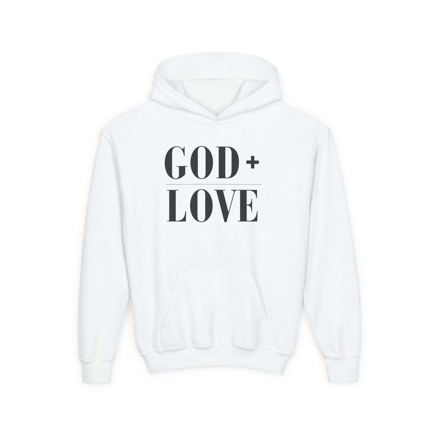 God + Love Statement Hoodie – Youth