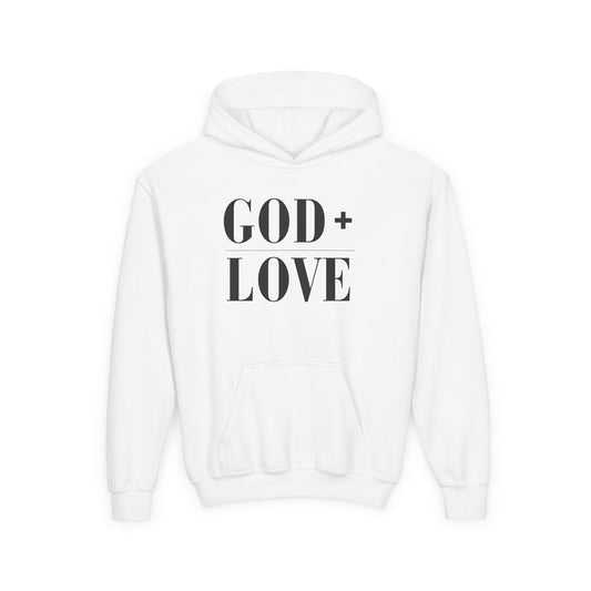 God + Love Statement Hoodie – Youth