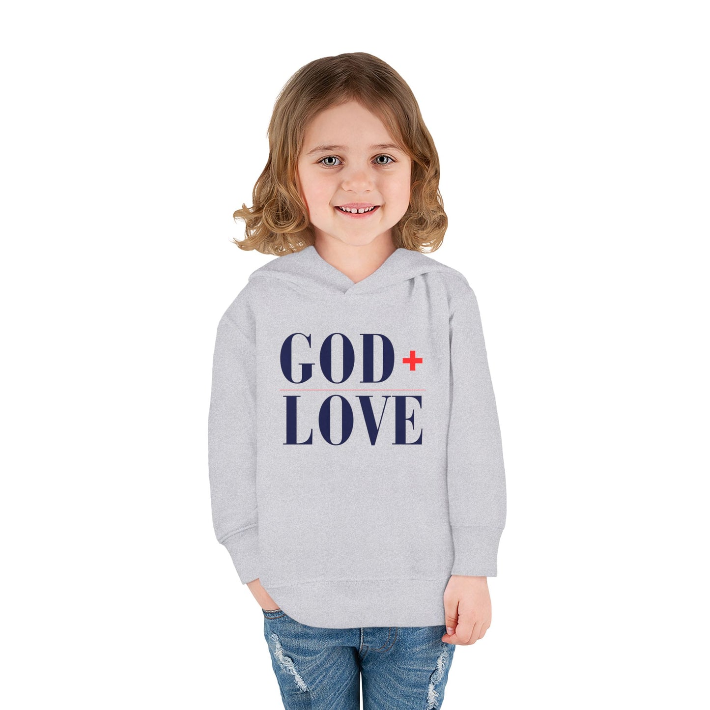 USA God Bless Love Statement Hoodie – Toddler