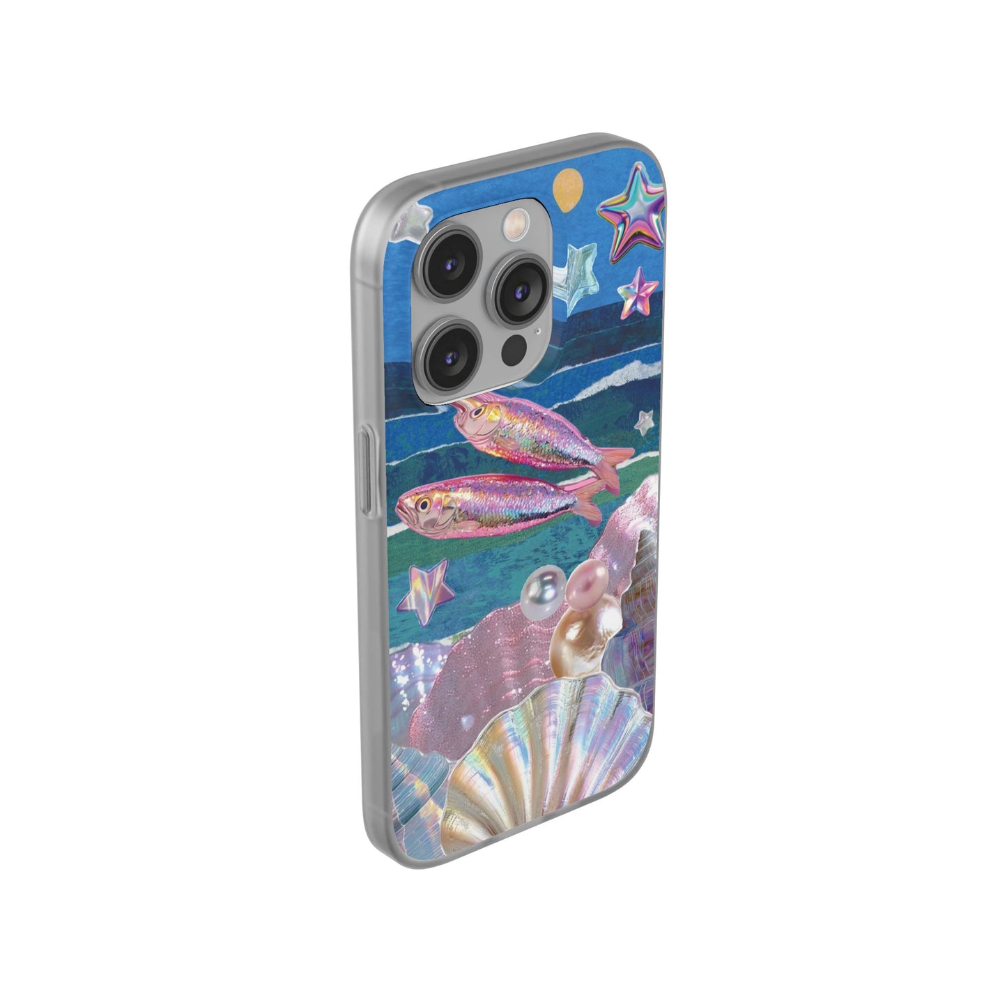 Iridescent Seashell Phone Case | Mermaidcore Ocean Aesthetic Case