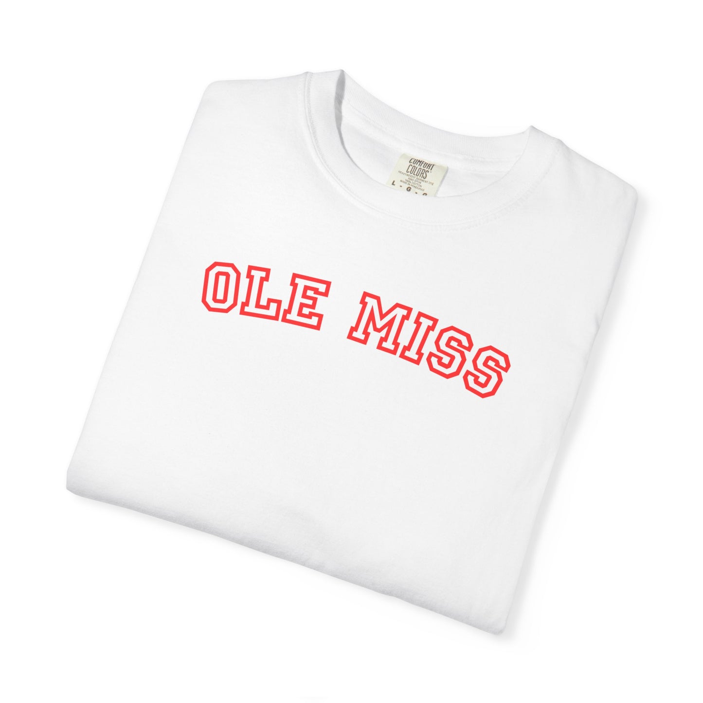 Ole Miss Varsity Graphic Tee | Retro College Style Shirt | Trendy Game Day Tee | Southern Football Aesthetic Shirt