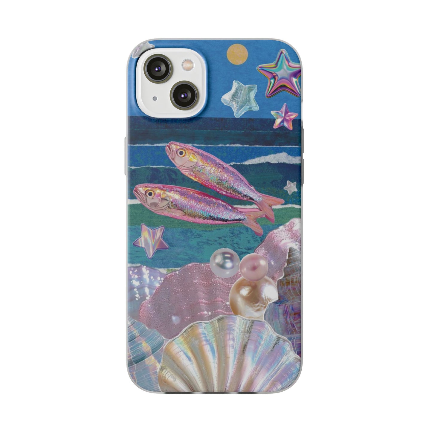 Iridescent Seashell Phone Case | Mermaidcore Ocean Aesthetic Case