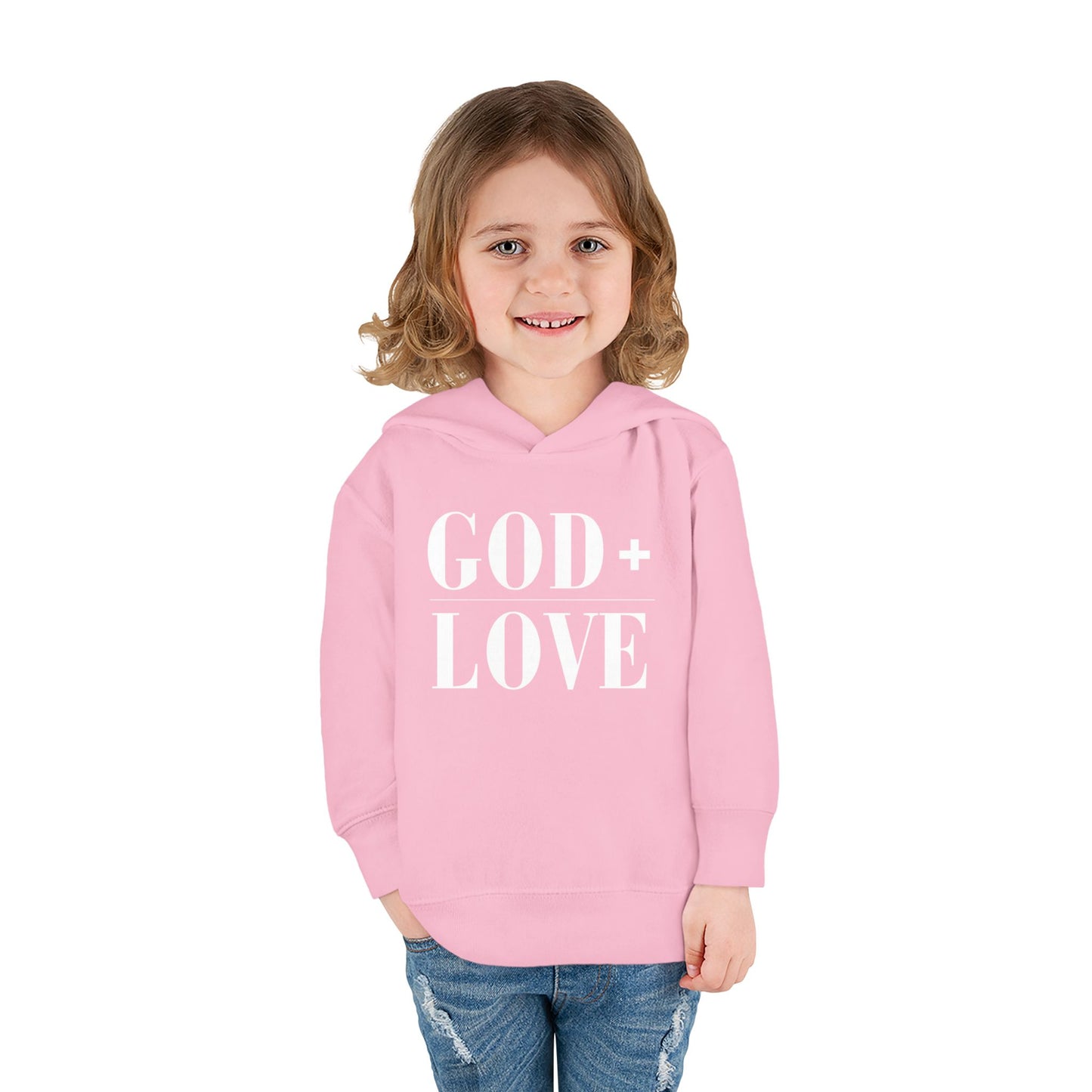 God + Love Statement Hoodie – Toddler