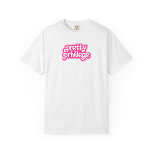 Pretty Privilege Shirt | Pink Girly Graphic Tee | Coquette Y2K Aesthetic T-Shirt