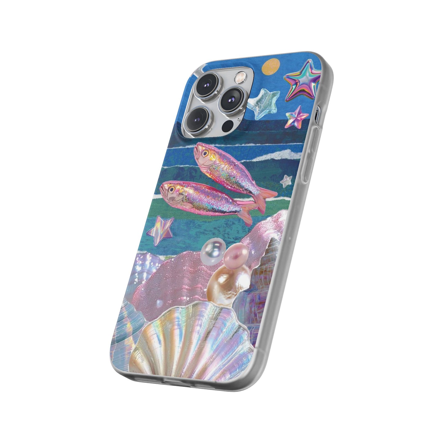 Iridescent Seashell Phone Case | Mermaidcore Ocean Aesthetic Case