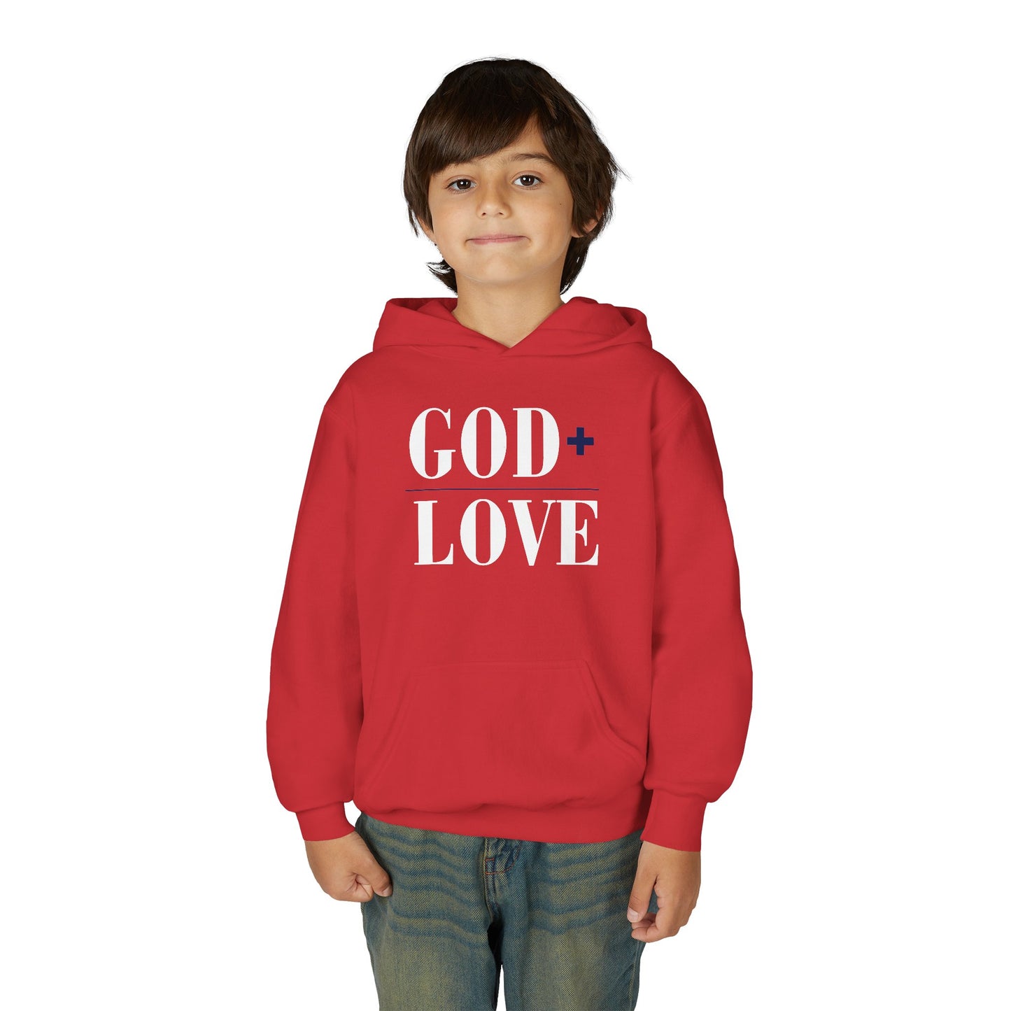 USA God Bless Love Statement Hoodie – YOUTH