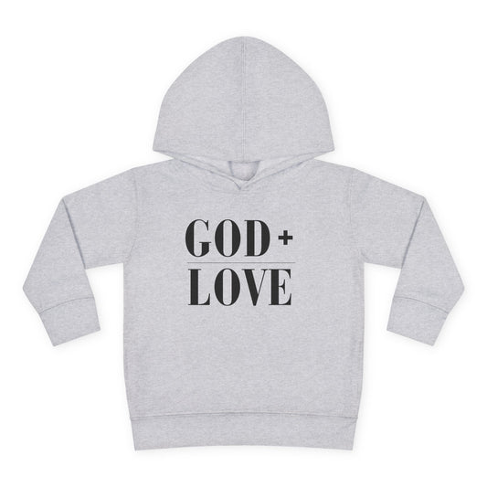 God + Love Statement Hoodie – Toddler