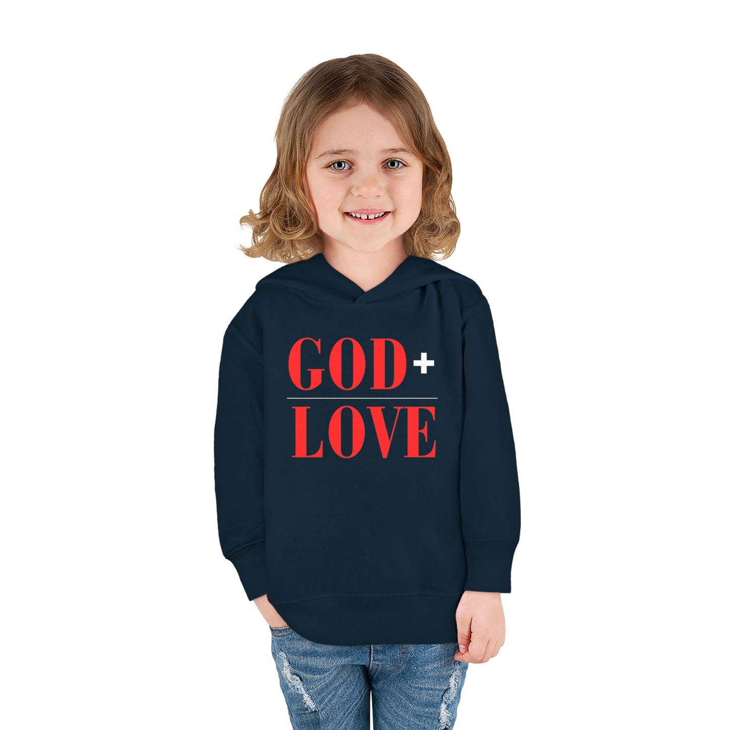 USA God Bless Love Statement Hoodie – Toddler