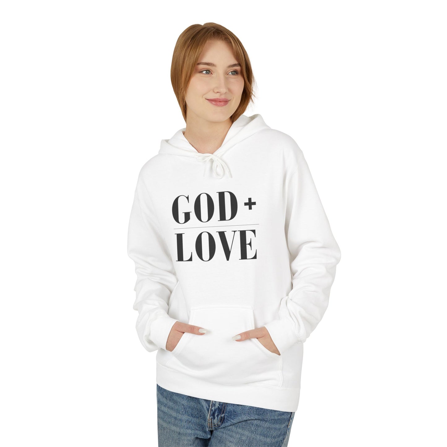 God + Love Statement Fleece Hoodie