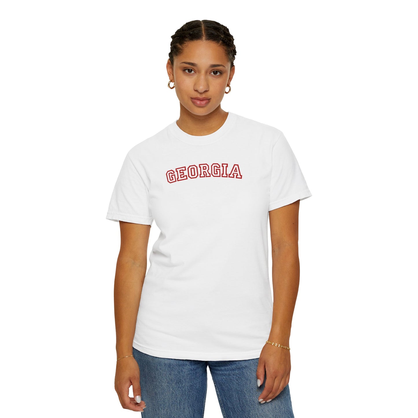 Georgia Varsity Graphic Tee | Retro Georgia Shirt | Southern Aesthetic Tee | Trendy College Style Shirt