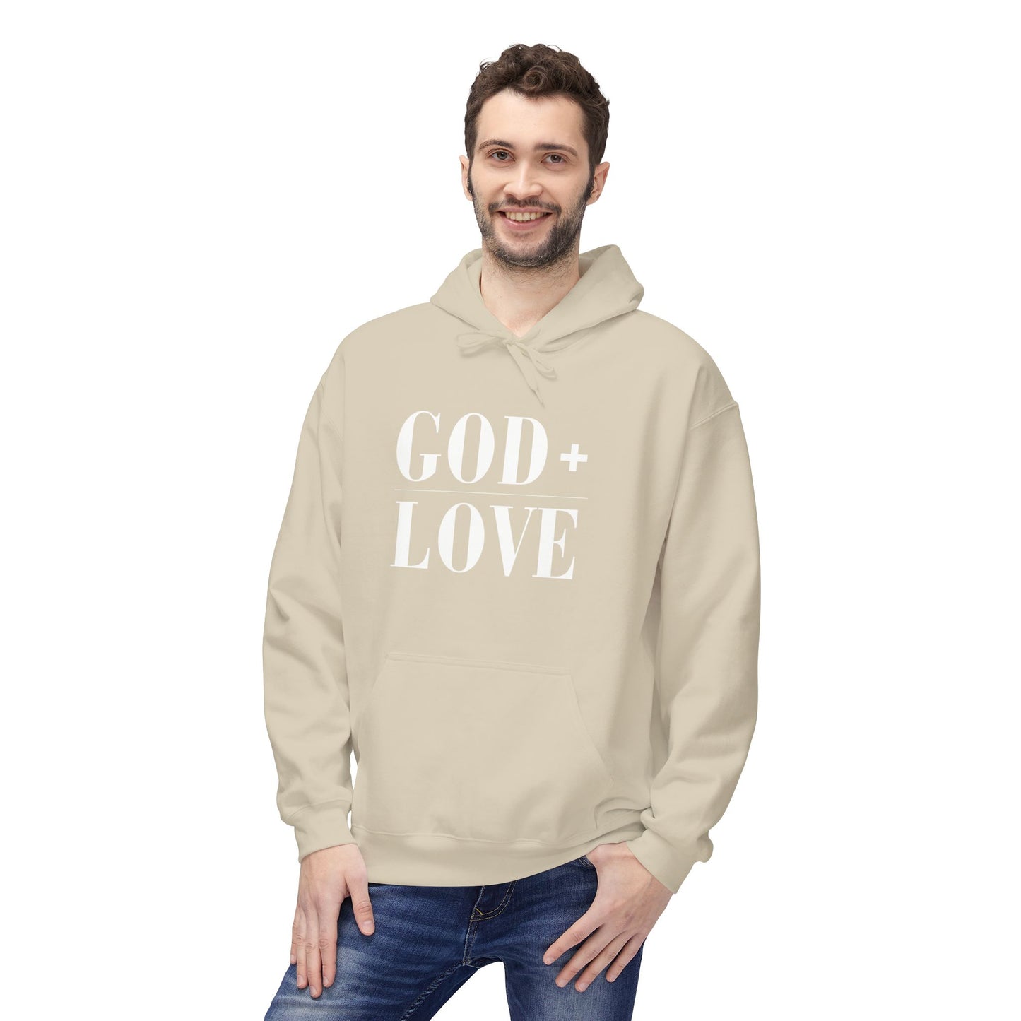 God + Love Statement Fleece Hoodie