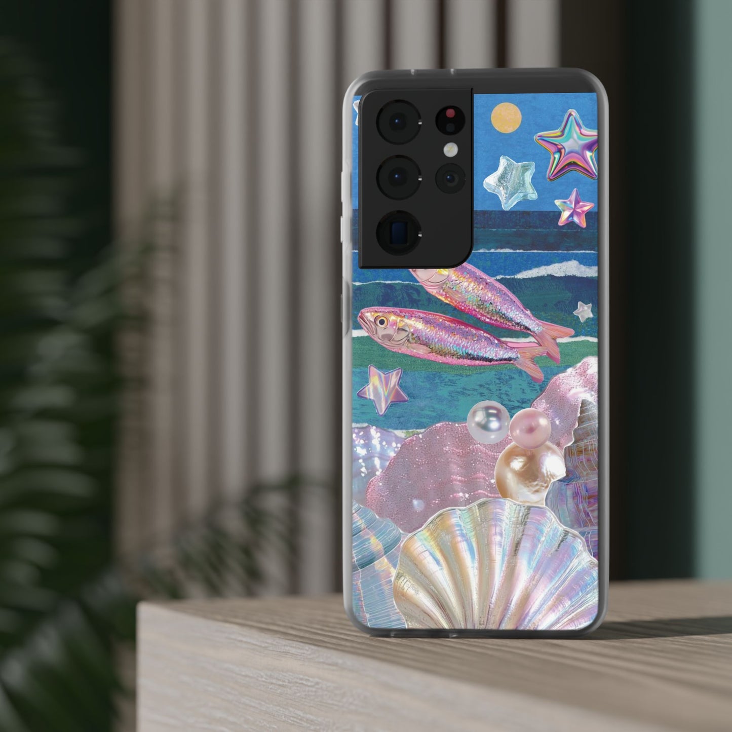 Iridescent Seashell Phone Case | Mermaidcore Ocean Aesthetic Case
