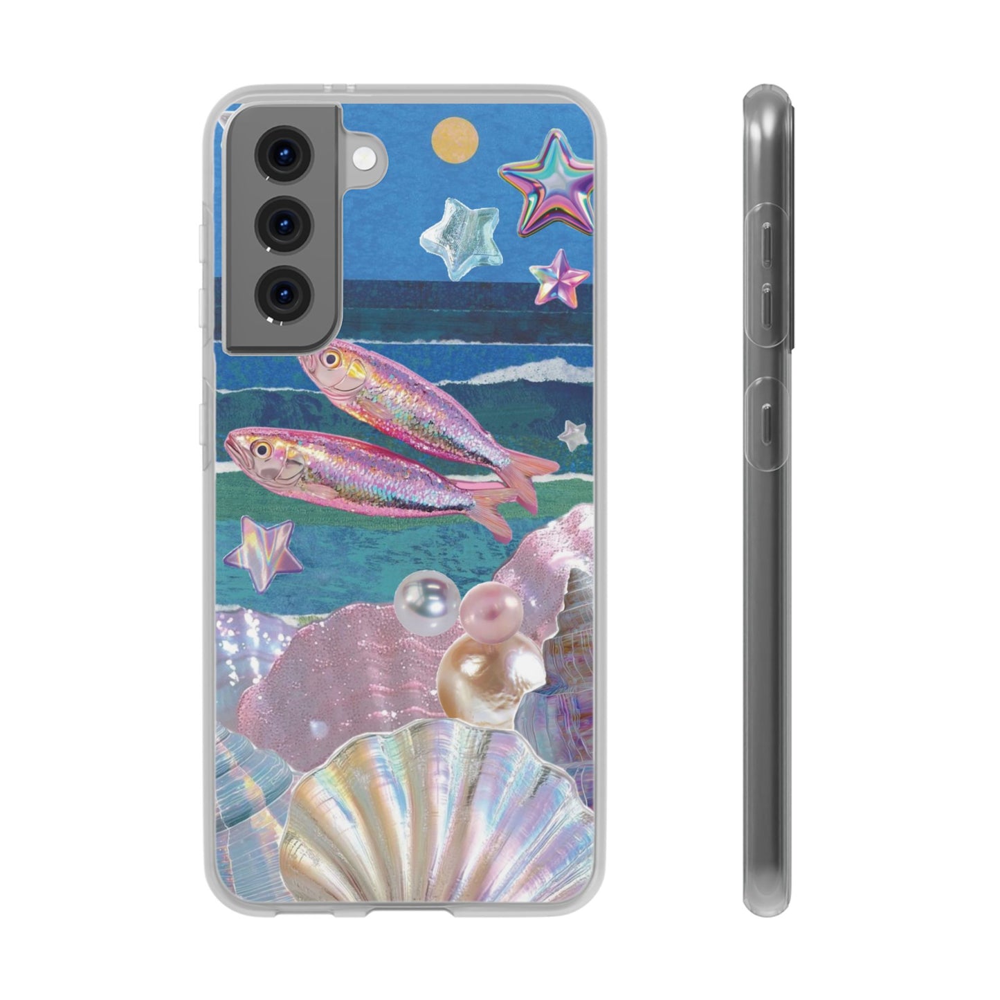 Iridescent Seashell Phone Case | Mermaidcore Ocean Aesthetic Case