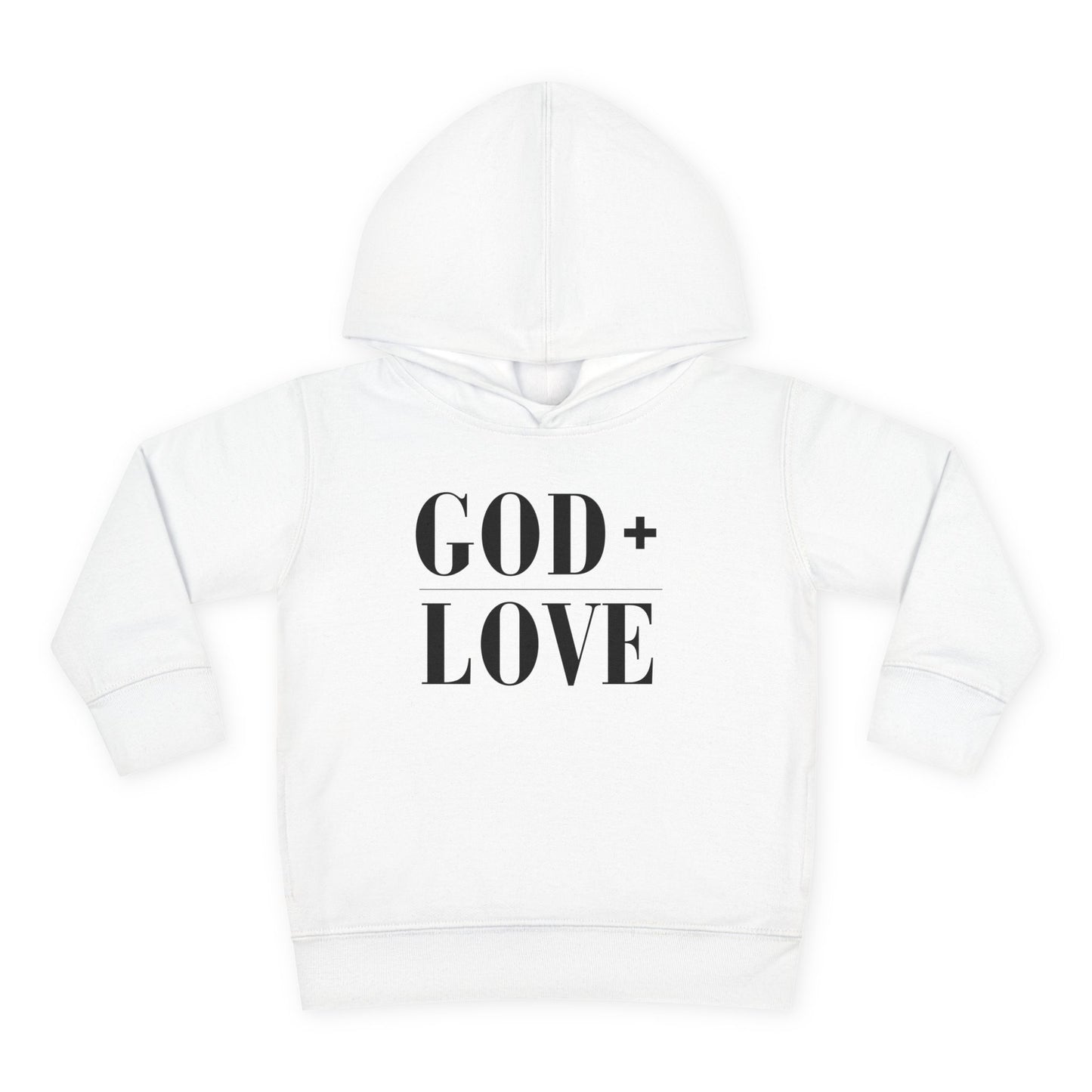 God + Love Statement Hoodie – Toddler
